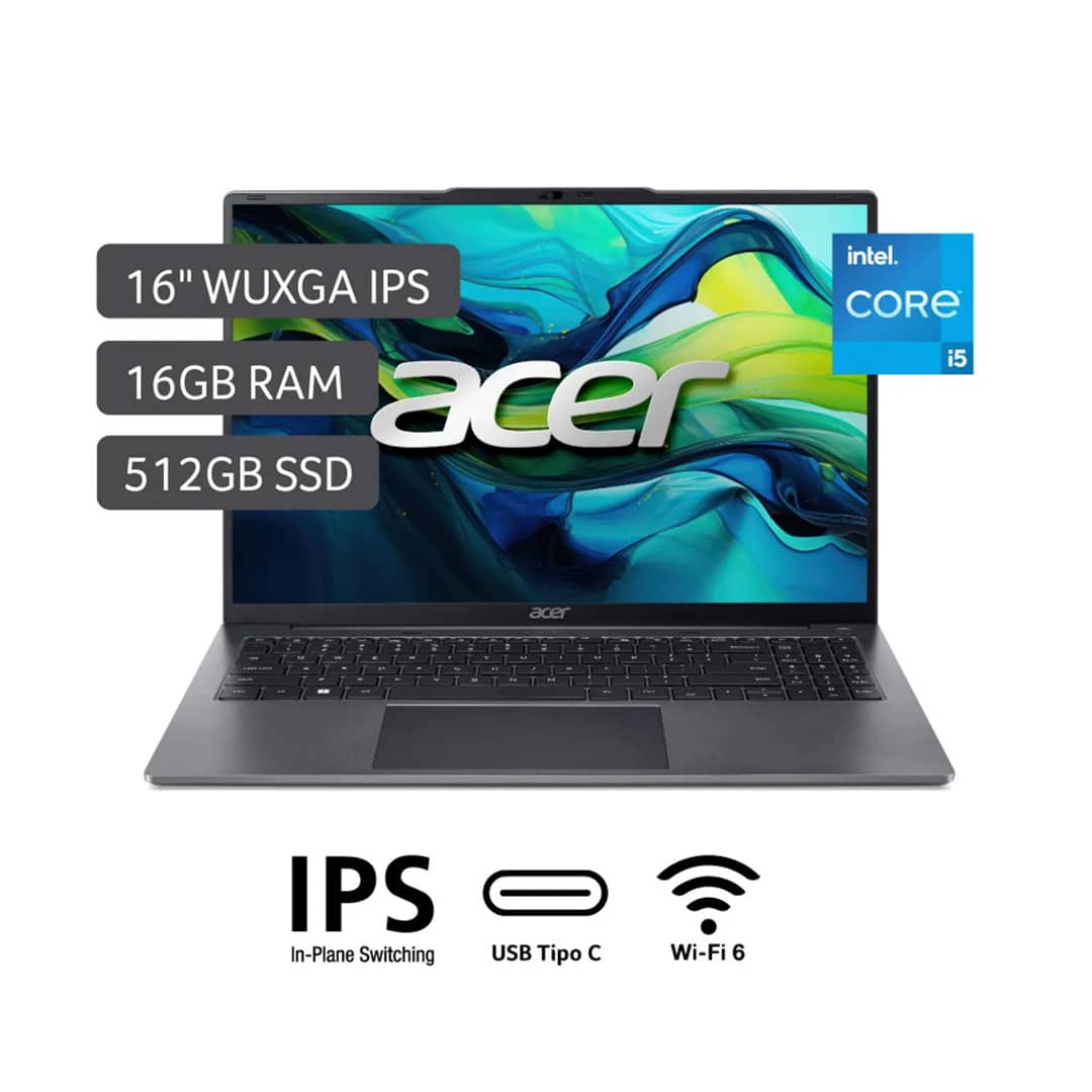 Laptop Acer Intel Core I5 16gb 512gb Aspire 12° Gen 16
